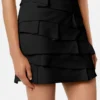 Envers-Satin Fitted Mini Skirt