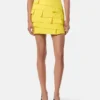 Envers-Satin Fitted Mini Skirt