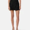 Envers-Satin Fitted Mini Skirt