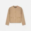 Felted-Wool Caban Jacket