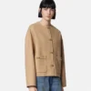 Felted-Wool Caban Jacket