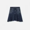 Flared Denim Skirt