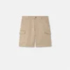 Gabardine Cargo Shorts