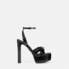 Gianni Ribbon Croc-Effect Sandals 140 mm