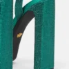 Gianni Ribbon Embellished Satin Sandals 140 mm