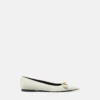 Gianni Ribbon Leather Ballerinas
