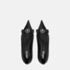 Gianni Ribbon Leather Ballerinas