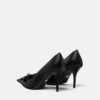 Gianni Ribbon Leather Pumps 85 mm