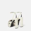Gianni Ribbon Leather Sandals 140 mm