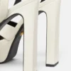 Gianni Ribbon Leather Sandals 140 mm