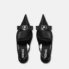 Gianni Ribbon Leather Slingbacks 85 mm