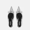 Gianni Ribbon Metallic Slingbacks 45 mm