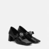 Gianni Ribbon Patent Block Pumps 55 mm