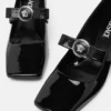 Gianni Ribbon Patent Block Pumps 55 mm