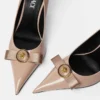 Gianni Ribbon Patent Pumps 85 mm