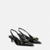 Gianni Ribbon Patent Slingbacks 45 mm