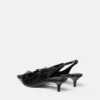 Gianni Ribbon Patent Slingbacks 45 mm