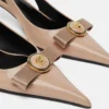 Gianni Ribbon Patent Slingbacks 45 mm