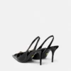 Gianni Ribbon Patent Slingbacks 85 mm
