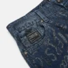 Glitter Logomania Wide-Leg Jeans