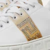 Greca Embellished Nylon Sneakers