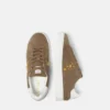 Greca Embellished Suede Sneakers