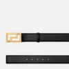 Greca Leather Belt  4 cm