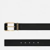 Greca Leather Belt  4 cm