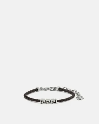 Greca Leather Bracelet