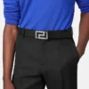 Greca Leather Reversible Belt 3.5 cm
