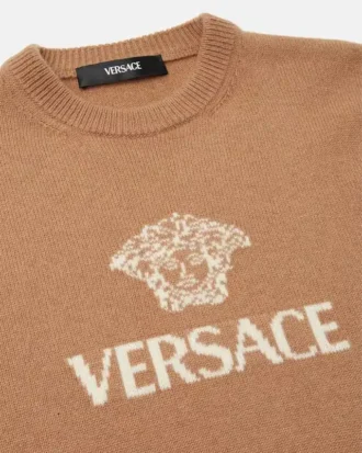 Intarsia Cashmere Knit Sweater