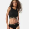 Jacquard Cotton-Jersey Crop Top