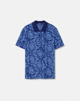 Jacquard Cotton Piqu&eacute; Polo