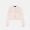 Jacquard Mohair Knit Cardigan