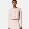 Jacquard Mohair Knit Cardigan
