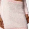 Jacquard Mohair Knit Mini Skirt