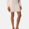 Jacquard Mohair Knit Mini Skirt