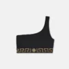 Jacquard One-Shoulder Bikini Top