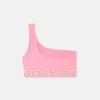 Jacquard One-Shoulder Bikini Top