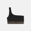 Jacquard One-Shoulder Bikini Top