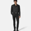 Jacquard Silk-Blend Regular Shirt