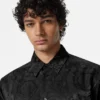 Jacquard Silk-Blend Regular Shirt