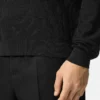 Jacquard Silk-Cotton Knit Sweater