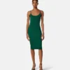 Jacquard Stretch Viscose Fitted Knit Mini Dress