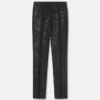 Jacquard Wool-Viscose Slim Formal Pants