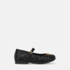 Kids Embellished Leather Ballerinas