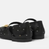 Kids Embellished Leather Ballerinas