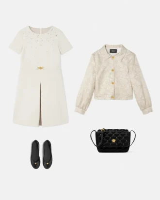 Kids Embellished Milano-Stitch Dress