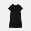 Kids Embellished Milano-Stitch Flared Dress