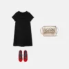 Kids Embellished Milano-Stitch Flared Dress